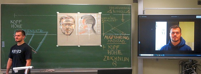 Tafelzeichnung Magnus Kleine-Tebbe Portrait 4