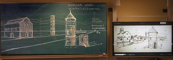 Tafelzeichnung Magnus Kleine-Tebbe Perspektive 1