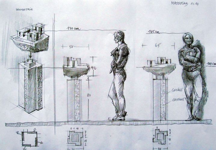 Entwurf fuer Architekturstele 1