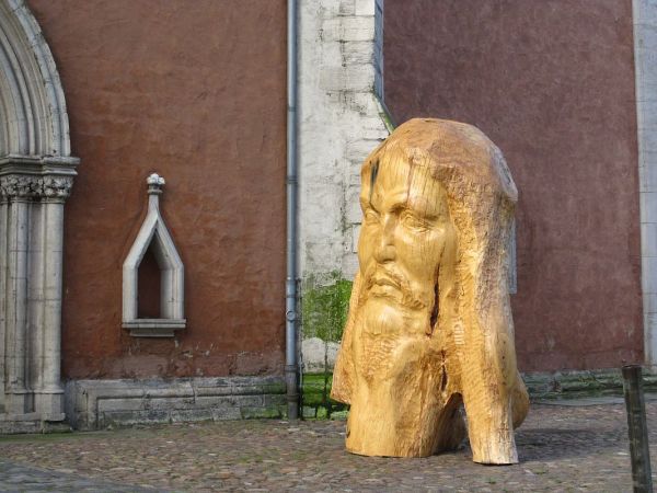 Eichenholzskulptur  Jesus Christus  Bild 8