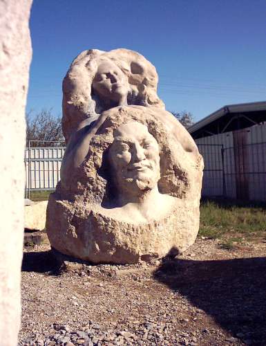 Salbung Korallenoolith 210cm hoch 2004 9