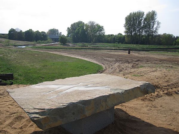 Storchenpaar Landschaftsstein Hondelage Braunschweig