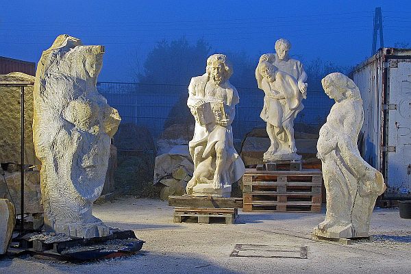 Heiligen Skulpturen fuer St. Martinus in Nottuln 1, Maria, St. Martin und St. Antonius 1