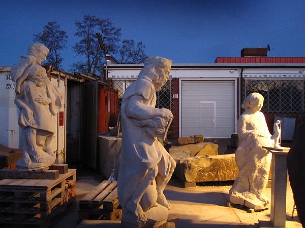 Heiligen Skulpturen fuer St. Martinus in Nottuln 1, Maria, St. Martin und St. Antonius 3