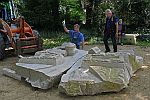 Ruehme Landwehr Steinrelief h Montage a