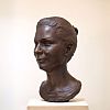 Frauenportrait Bronze Guss R. Barth etwas ueberlebensgross a