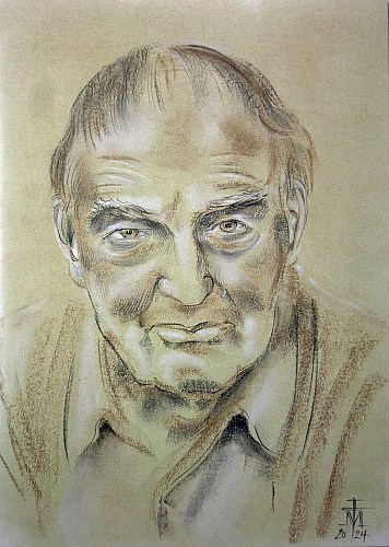 Prof. Dr. Klaus Fittschen Portraitkopf des Archäologen von Magnus Kleine Tebbe h