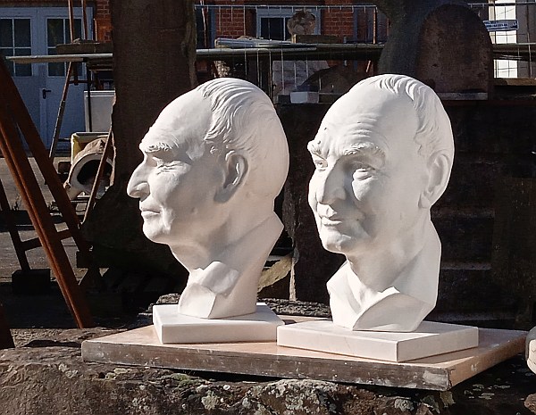 Prof. Dr. Klaus Fittschen Portraitkopf des Archäologen von Magnus Kleine Tebbe l