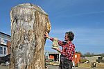 Eichenholzskulptur  Jesus Christus  Bild 1 Dr J Temming