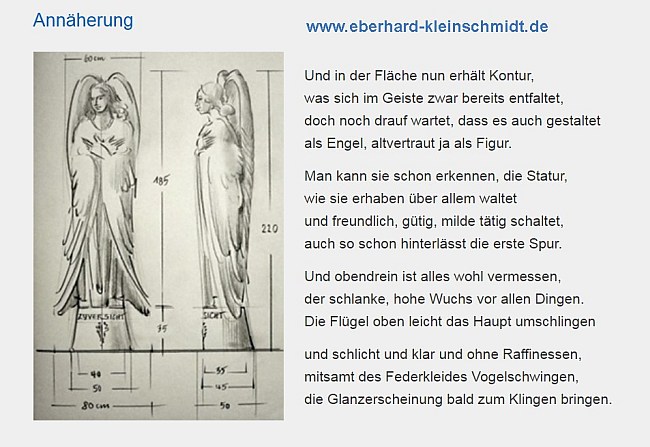 Zuversicht Engel Gedicht Eberhard Kleinschmidt d